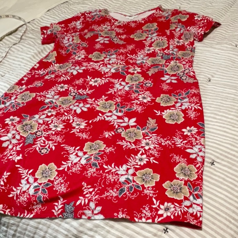 J Jill Rec Floral Wearever Sheath Dress M NWOT